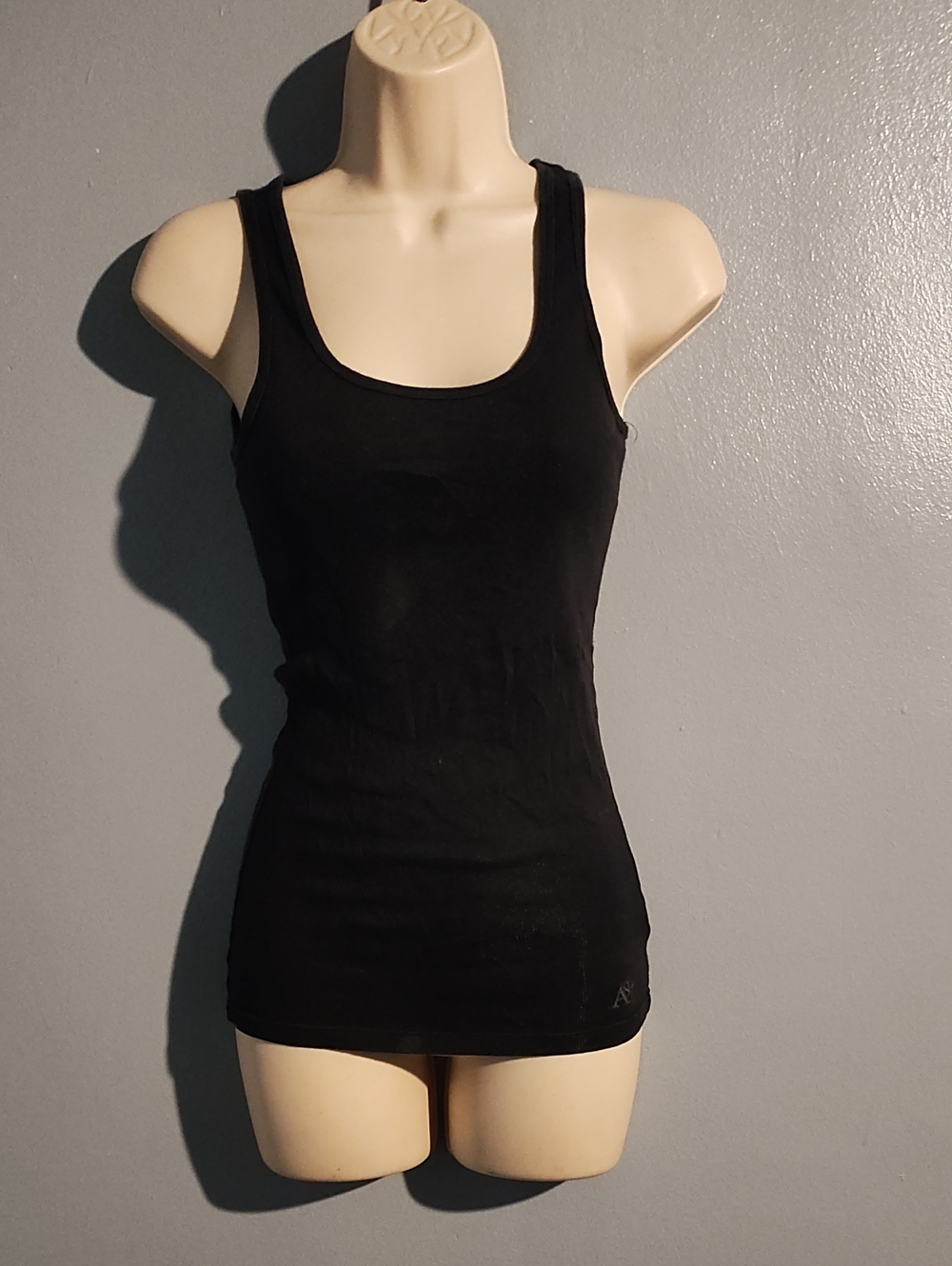 Aéropostale A87 Ribbed Tank Top Black